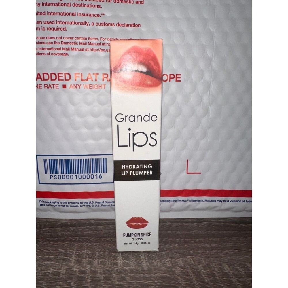 Grande Cosmetics Hydrating Lip Plumper Pumpkin Spice Gloss Volumizing‎ Hydrating